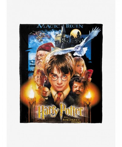 Harry Potter Sorcerer's Stone Throw Blanket $26.36 Blankets