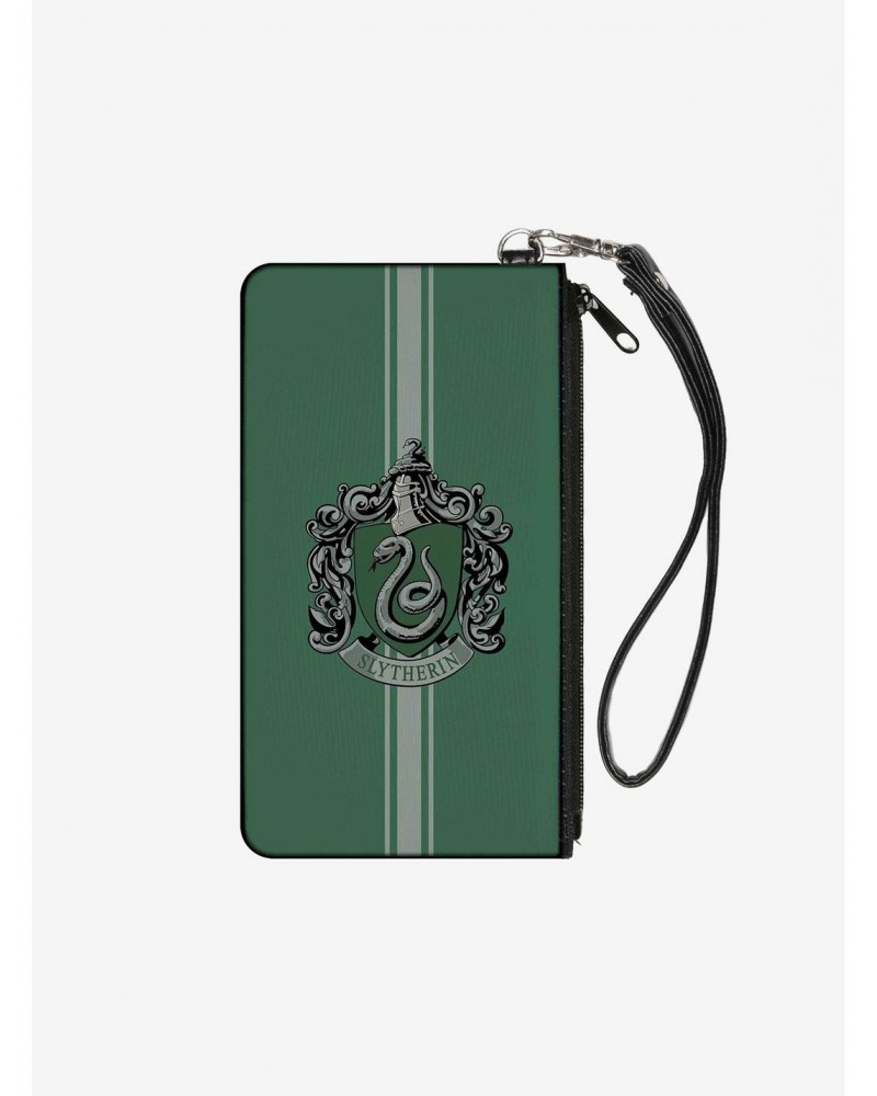 Harry Potter Slytherin Crest Wallet Canvas Zip Clutch $9.20 Clutches