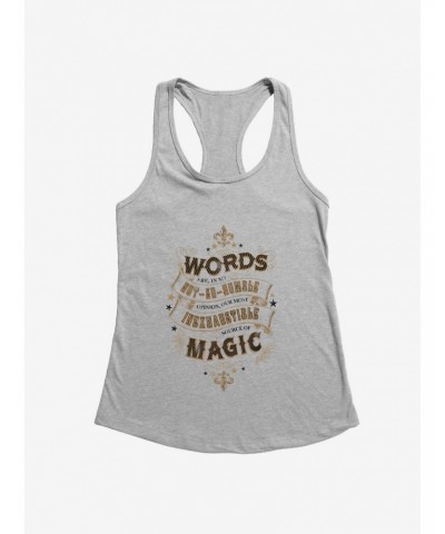 Harry Potter Words Are Magic Quote Girls Tank $7.57 Tanks